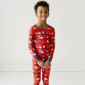 🚂 Little Sleepies Train Print Two-Piece 12-18 Month Bamboo Pajamas 🚂